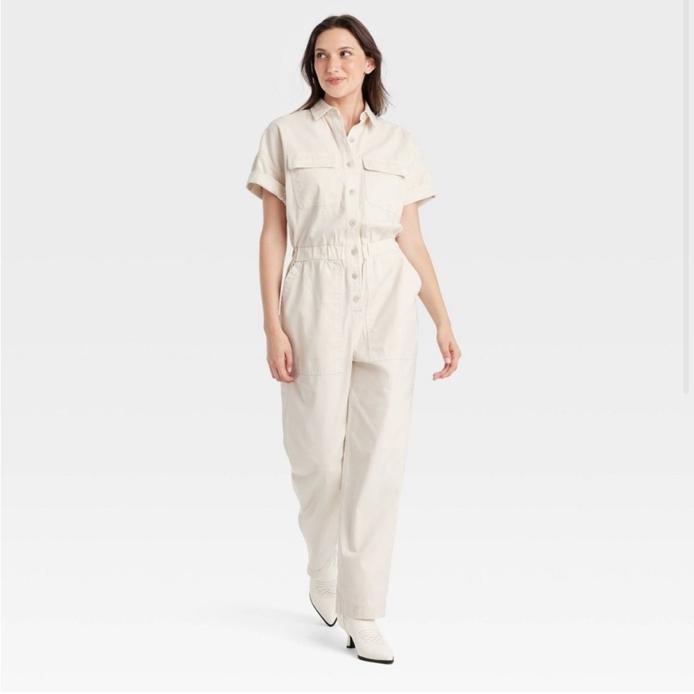 Women's Cream Jumpsuit